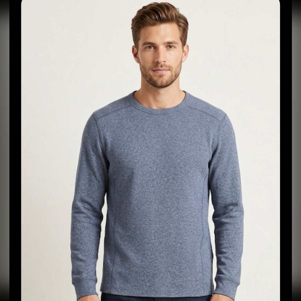 Apt. 9 Men's Heather Blue Crewneck Sweater